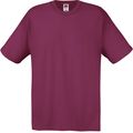 Camiseta algodón cuello redondo Burgundy S