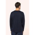 Camiseta algodón cuello redondo manga larga