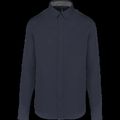 Camisa de algodón con bolsillo y cuello con botones Navy Xs