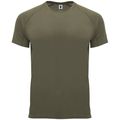 Camiseta técnica manga corta cuello redondo Verde Militar M
