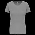 Camiseta de deporte mujer poliéster Fine Grey M