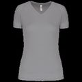 Camiseta de deporte mujer cuello de pico Fine Grey Xl