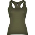 Camiseta entallada estilo nadadora Verde Militar Xl