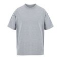 Camiseta de algodón para hombre oversize Gris Claro Mélange Xl