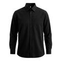 Camisa de hombre manga larga Negro M