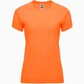 Camiseta Mujer Control Dry Entallada Naranja Fluor M
