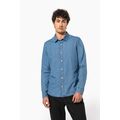 Camisa hombre algodón efecto Denim