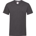Camiseta hombre cuello de pico Dark Heather Grey Xxl