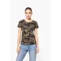 Camiseta camuflaje mujer algodón