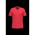 Camiseta de algodón con cuello de pico Red Xxl