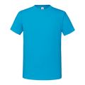 Camiseta Efecto piel de melocotón Azur Blue L