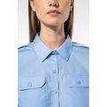 Camisa piloto manga larga mujer