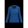 Camiseta manga larga mujer algodón entallada Royal Blue S