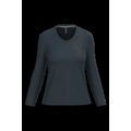 Camiseta manga larga mujer algodón entallada Navy S