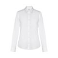 Camisa blanca de popelina mujer