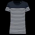 Camiseta marinera Corte recto Navy / White Stripes M