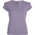 Camiseta CON cuello en V Lavanda M