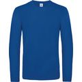 Camiseta manga larga hombre algodón Royal Blue 3Xl