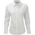 Camisa Oxford manga larga mujer White 4Xl
