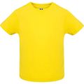 Camiseta de bebé manga corta Amarillo 6 Meses