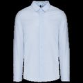Camisa algodón para hombre entallada Striped Pale Blue / White Xxl