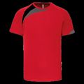 Camiseta deportes manga corta niños Sporty Red/Black/Storm Grey 6/8 Ans