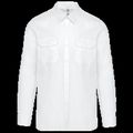 Camisa con 2 bolsillos parche White Xl