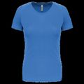 Camiseta de deporte mujer poliéster Aqua Blue S