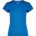 Camiseta técnica mujer manga corta Royal/Negro S