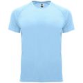 Camiseta técnica manga corta cuello redondo Celeste Xl