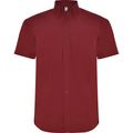 Camisa Manga Corta Hombre Granate 3Xl