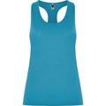 Camiseta Técnica de Tirantes Entallada Turquesa L