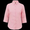 Camisa popelina media manga mujer Pale Pink S