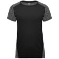 Camiseta Técnica Mujer Doble Tejido Bicolor Negro/Negro Vigore S