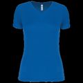 Camiseta de deporte mujer cuello de pico Sporty Royal Blue L