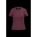 Camiseta manga corta mujer algodón Wine S