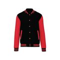 Cazadora béisbol unisex Black / Red L