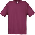 Camiseta niños algodón cuello redondo Burgundy 9/11 Ans