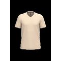 Camiseta de algodón con cuello de pico Light Sand S