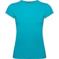 Camiseta de manga corta con cuello fino Turquesa L