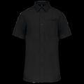 Camisa manga corta hombre Bolsillo izquierdo Black 5Xl
