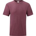 Camiseta hombre algodón cuello redondo Heather Burgundy L