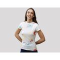 Camiseta Mujer Poliester Cuello Redondo Estampada
