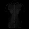Camisa piloto manga corta mujer Black S