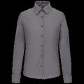 Camisa entallada mujer tejido de cuidado fácil Oxford Silver M