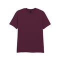 Camiseta hombre algodón preencogido Maroon S