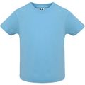 Camiseta de bebé manga corta Celeste 6 Meses