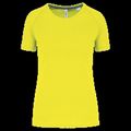 Camiseta deporte corte recto Fluorescent Yellow Xl