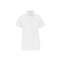 Camisa cómoda manga corta mujer White L