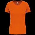 Camiseta de deporte mujer poliéster Orange S